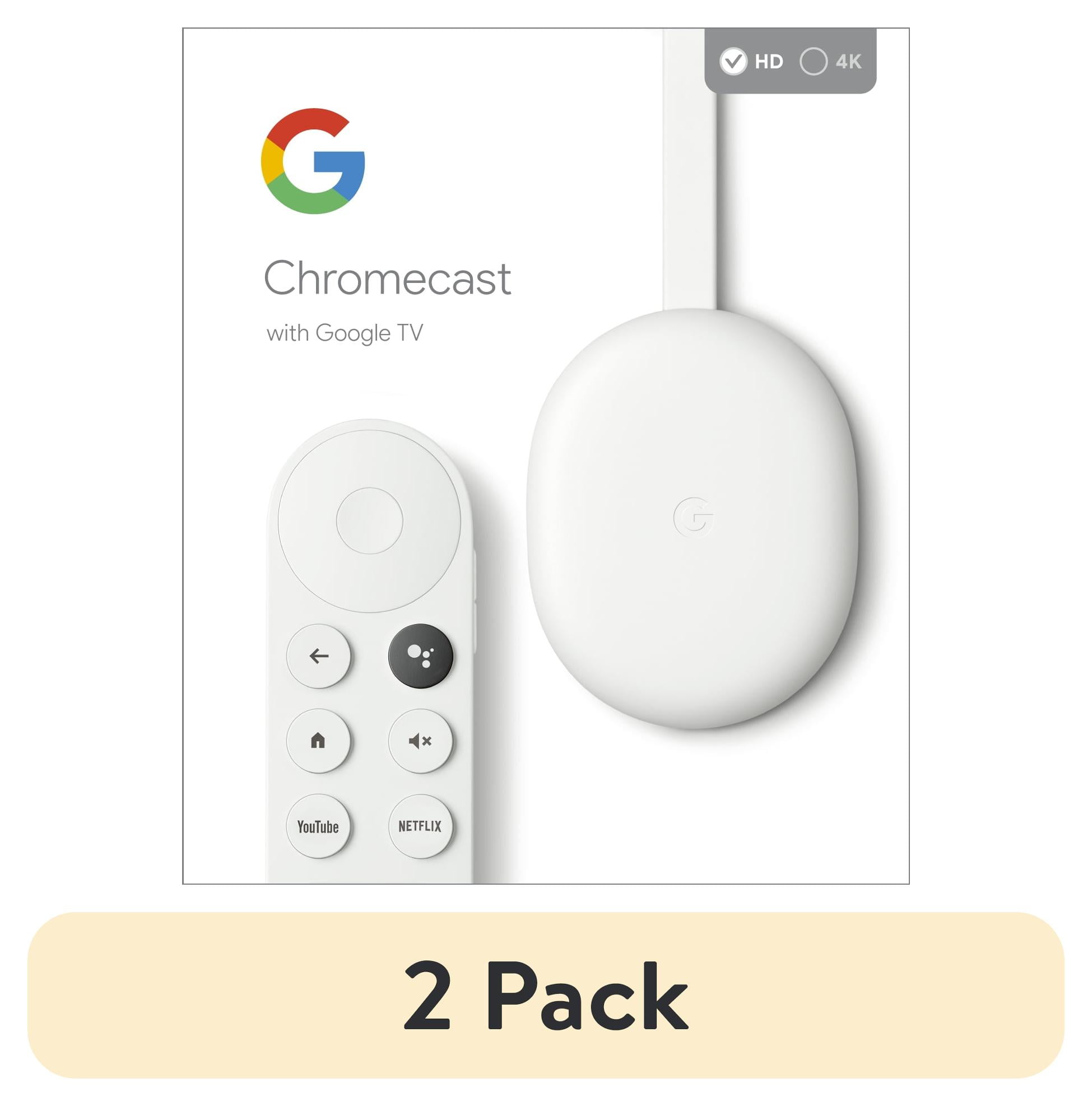 Google Chromecast with Google TV - Streaming Media Player in 4K HDR - Snow  - New 705353038525 