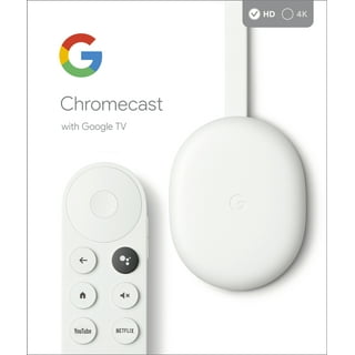 Google Chromecast with Google TV, 4K 60fps HDR Streaming - Snow