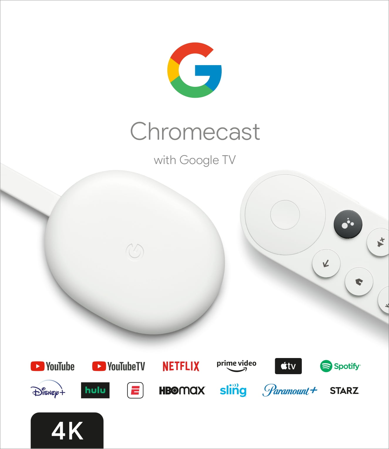 Reproductor de streaming Google Chromecast 4K Radioshack El Salvador