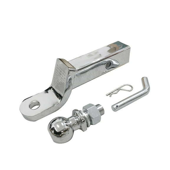 Chromed 2 Inch Towbar Tongue Ball Mount With Towball And Hitch Pin RV Parts Car Camper Accessories Caravan Components ,Versatile