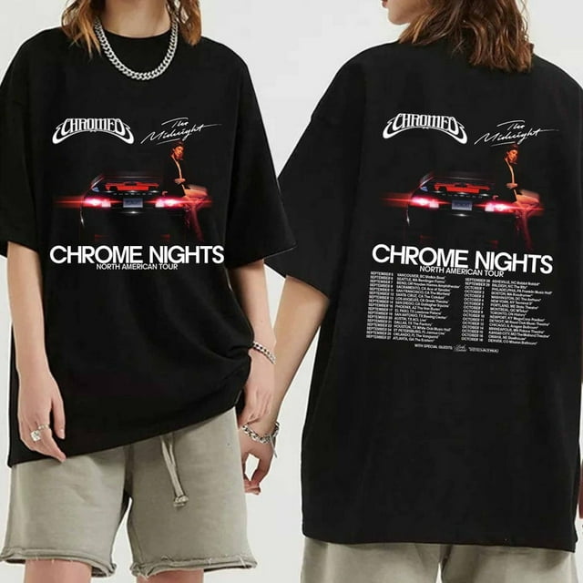 Chromeo and The Midnight Chrome Nights 2024 Tour Shirt, Chromeo Band