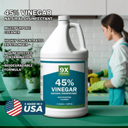 Chromex 45% Vinegar All-Purpose Cleaning Solution, Industrial Strength Concentrate, 1 Gallon