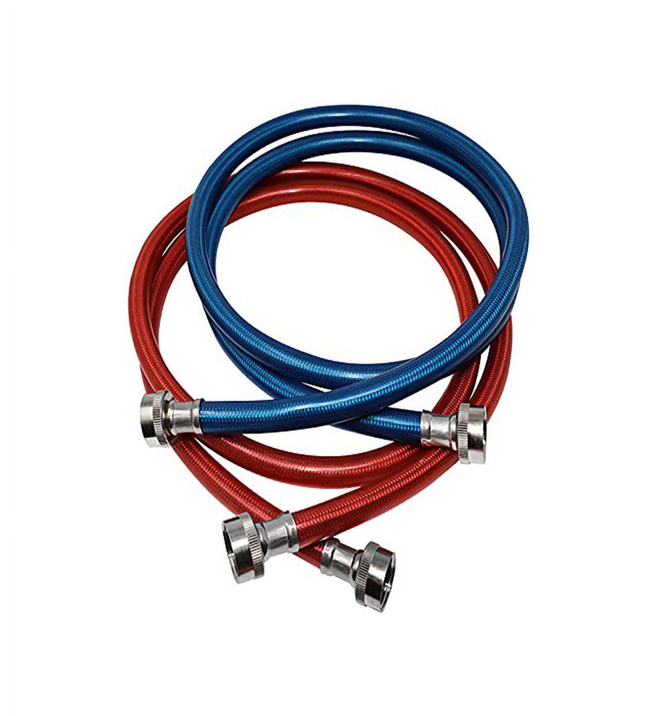 Chromex 6 FT PVC Hose, Red/Blue Flood Safe Washing Machine Hoses