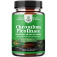 thumbnail image 1 of Chromium Picolinate 200mcg Mineral Supplements - Natural Chromium Supplement for Sugar Balance Muscle Growth Brain Booster Heart Health - Natural Pre Workout for Men and Women, 1 of 10
