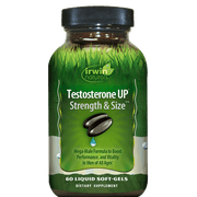Irwin Naturals Testosterone UP Strength & Size - 60 Liquid Soft-Gels