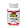 thumbnail image 1 of Natural Factors, Chromium & Vanadium 125 mcg, Supports Healthy Metabolism, 90 capsules, 1 of 2