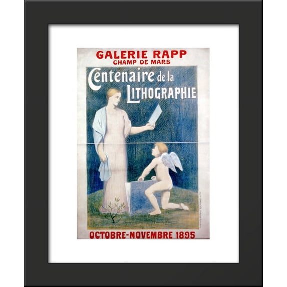 Chromolithograph Poster 20x24 Framed Art Print by Puvis de Chavannes, Pierre