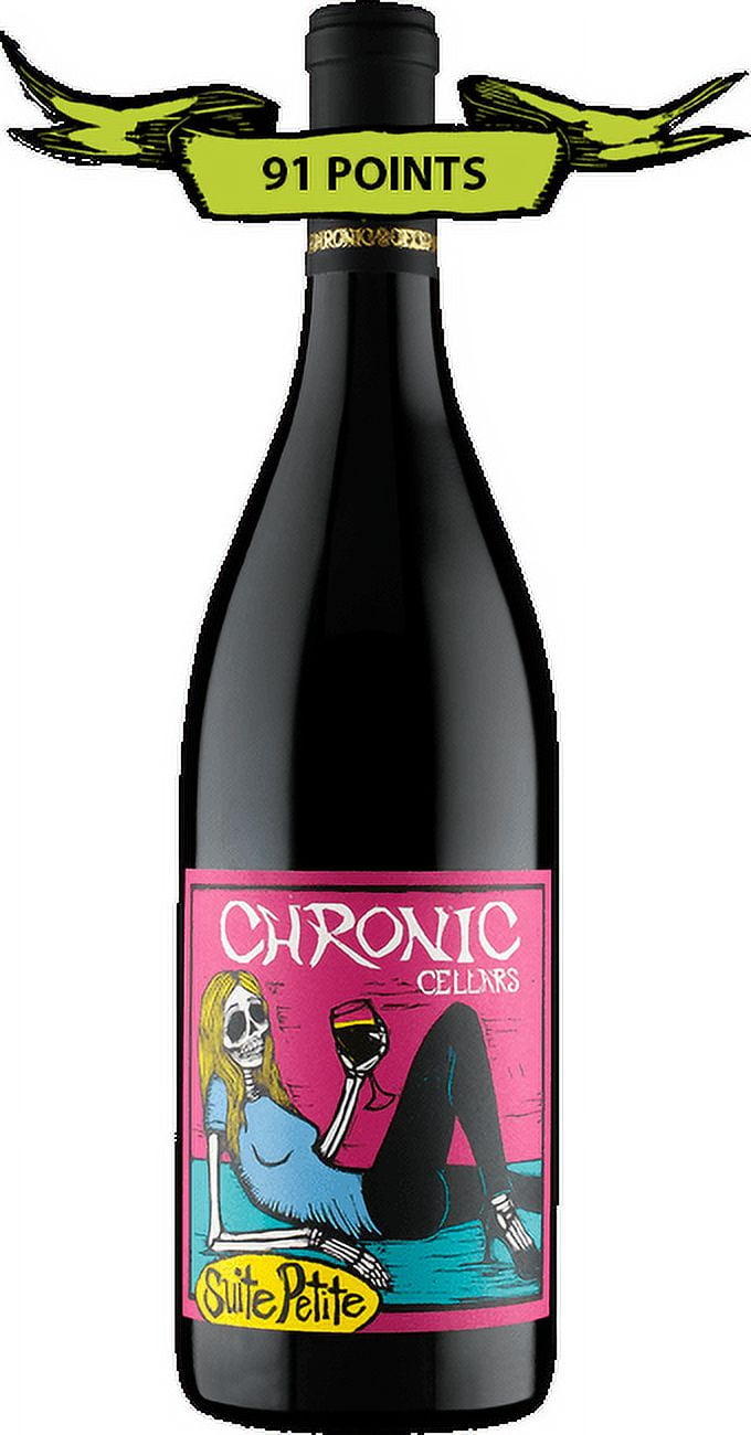 Chronic Cellars Petite Sirah Wine,Paso Robles California, 750 ml Glass