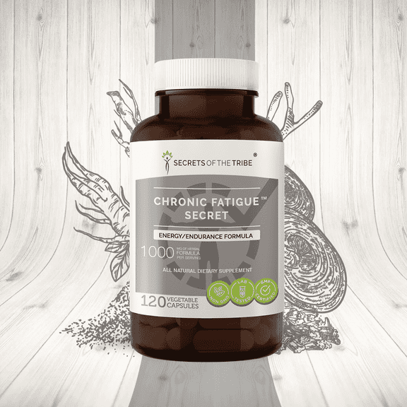 Secrets of the Tribe Chronic Fatigue Secret Capsules Dietary Supplement, Natural Herb Blend, Made from Korean Red Ginseng, Rhodiola, Reishi Mushroom, Rehmannia, Ashwagandha, Echinacea 120 Count