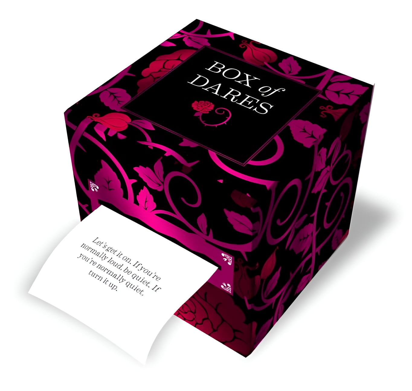 Chronicle Books Box of Dares: 100 Sexy Prompts for Couples Adult Card Game, 3.25" x 3.25" x 3.25"