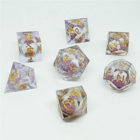 Chronicle RPG Accessories PTY CHR60001 Cube Liquid Core Molten Constellation Dice Set - Set of 7