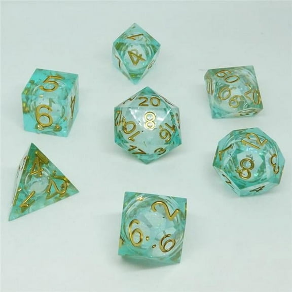 Chronicle RPG Accessories PTY CHR60012 Cube Liquid Core Molten Court Dice Set - Set of 7