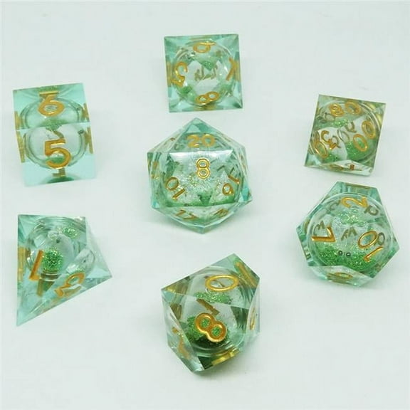 Chronicle RPG Accessories PTY CHR60002 Cube Liquid Core Molten Dragonscale Dice Set - Set of 7