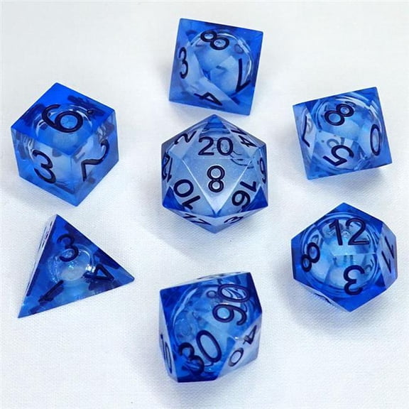 Chronicle RPG Accessories PTY CHR60018 Cube Liquid Core Molten Eclipse Dice Set - Set of 7