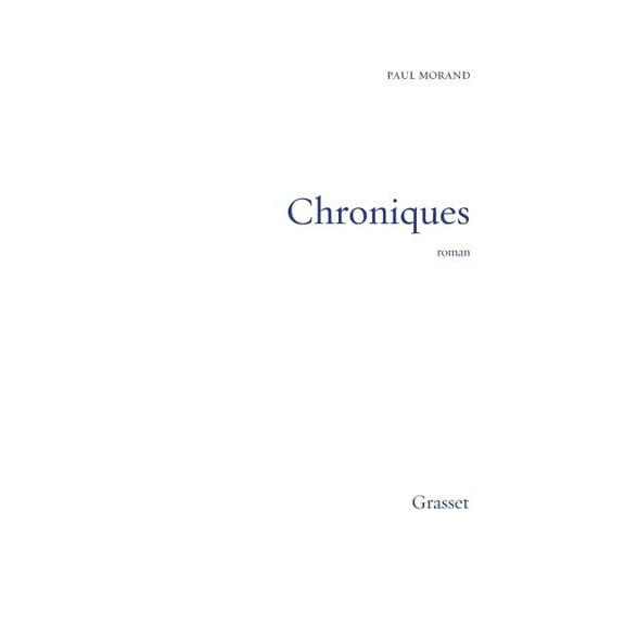 Chroniques, (Paperback)