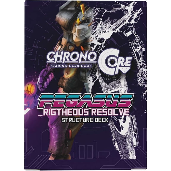Chrono Core Trading Card Game Pegasus Righteous Resolve Structure Deck [82 Cards]