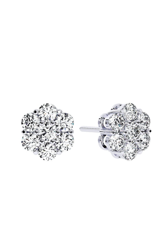 Chrono - Men's Diamond Cluster Earrings