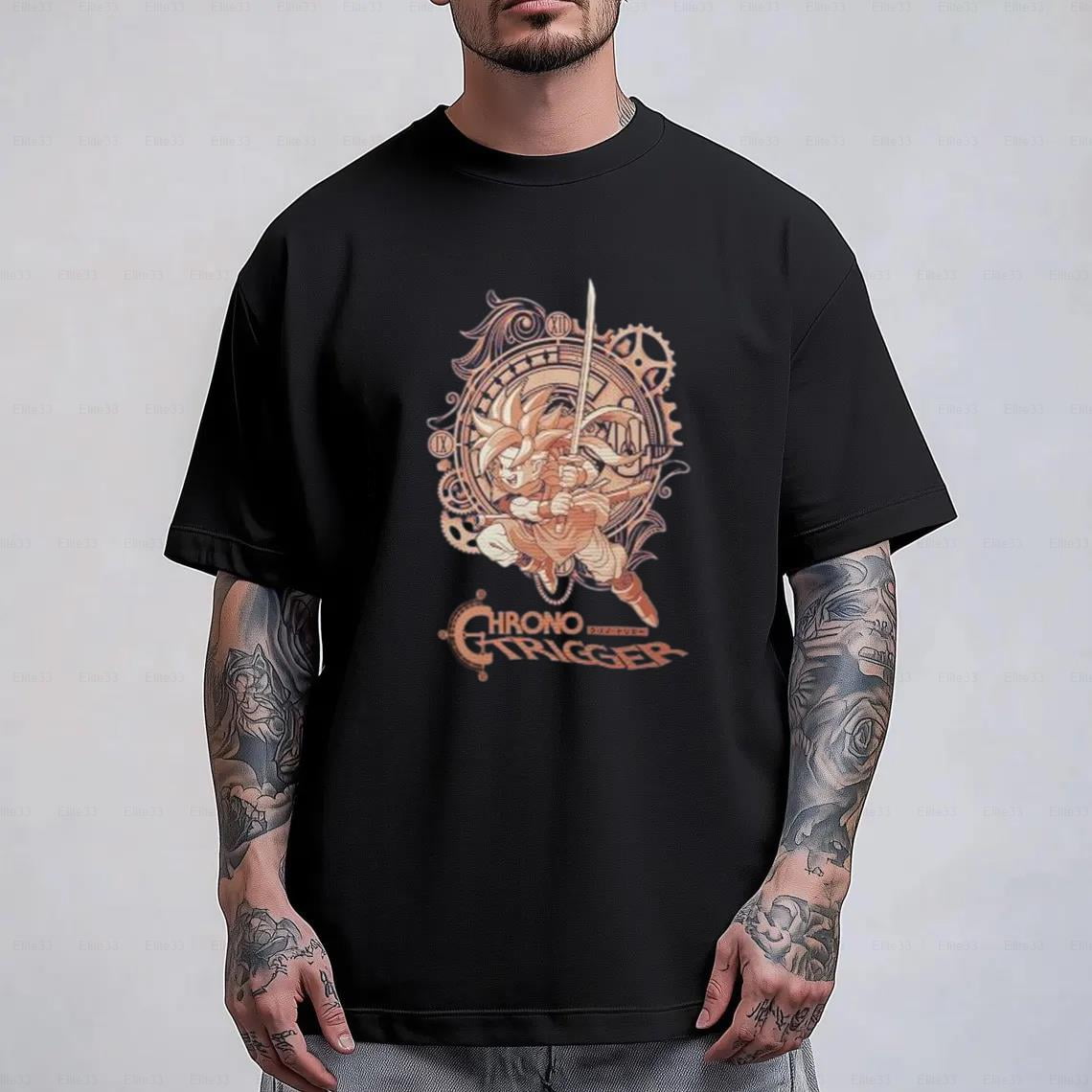 T-shirt Chrono Trigger Heresy Tees - Taille L - Gris - Akira Toriyama