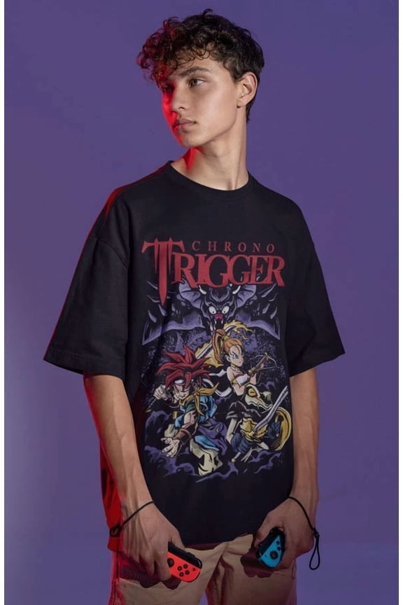 Chrono Trigger Logo Men's White T-shirt Size S-5XL