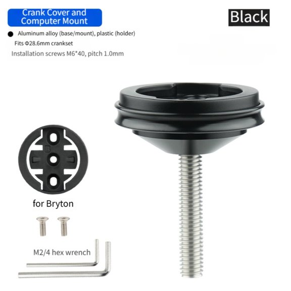 Chronograph Style Bike Computer Mount for GARMIN For BRYTON For WAHOO GPS Units Precise Fit Lightweight 22.7g Aluminum Bracket (A)