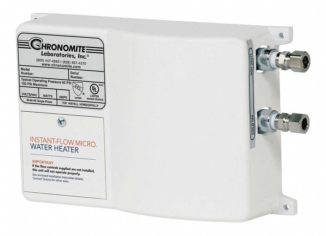 Chronomite Labs Electric Tankless Water Heater,277V M20L/277HTR 104FI