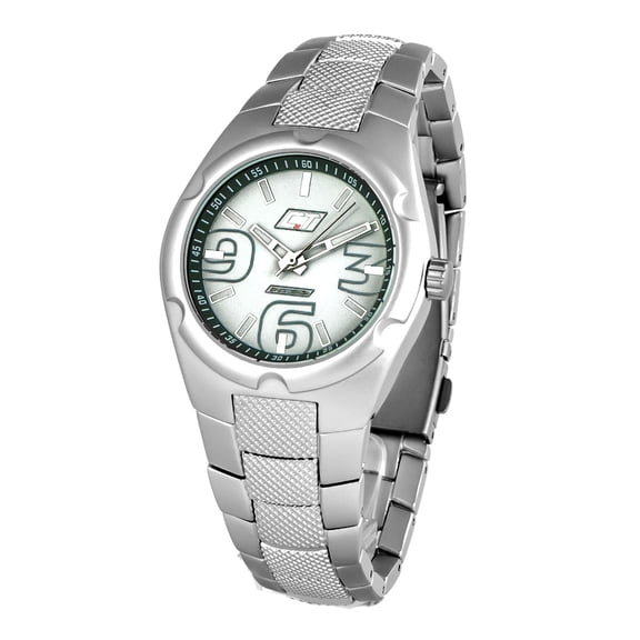 WATCH CHRONOTECH STAINLESS STEEL WHITE SILVER MEN CC7039M 09M