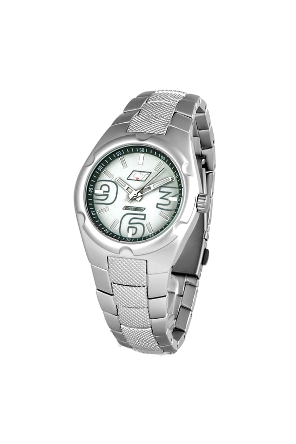 WATCH CHRONOTECH STAINLESS STEEL WHITE SILVER MEN CC7039M 09M