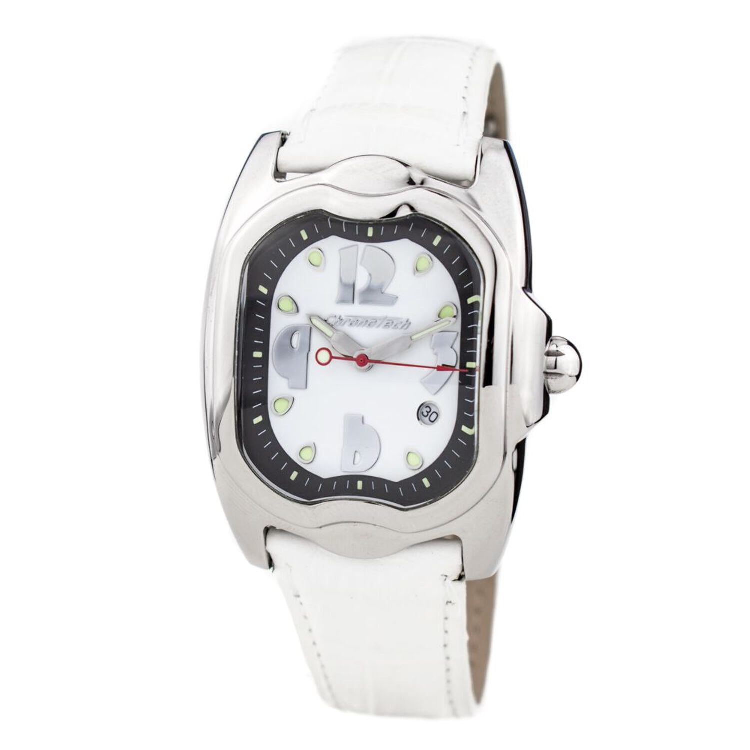 Chronotech White Leather Watch - Walmart.com