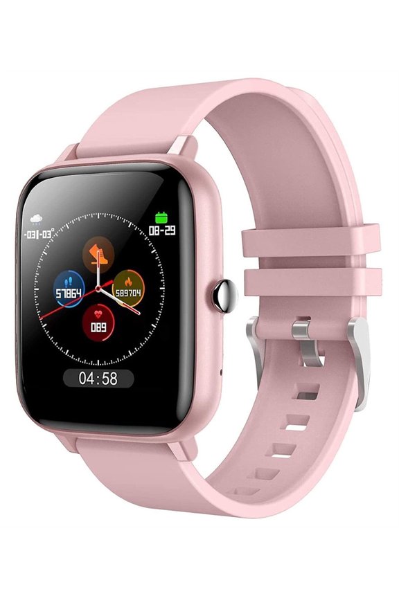 Bluetooth Call Smart Watch Full Touch Fitness Tracker Multi-Sport Watch for Android & iOS(Rose)