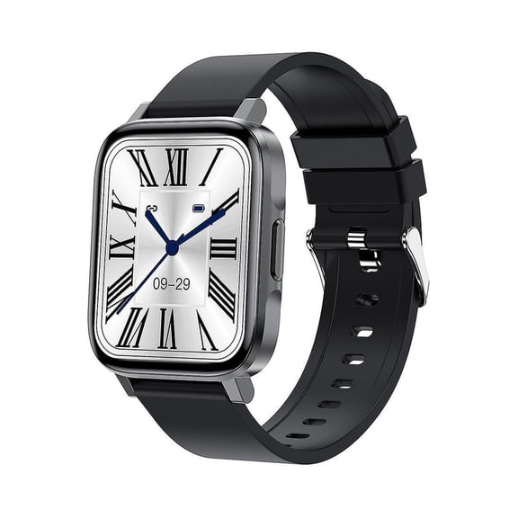 Chronus Smart Watch 1.7 Inch Fitness Tracker IP68 Waterproof Smart Fitness Watch Compatible with Android IOS(black)