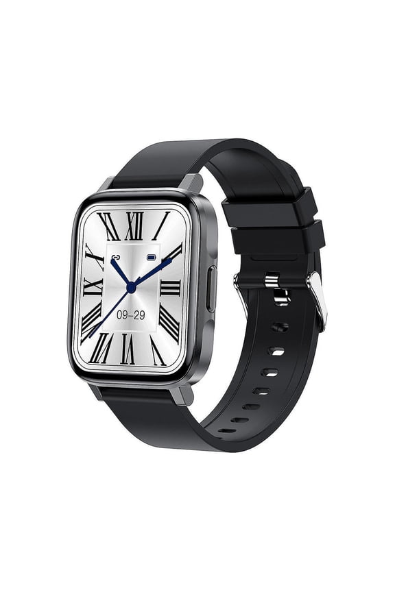 Smart Watch 1.7 Inch Fitness Tracker IP68 Waterproof Smart Fitness Watch Compatible with Android IOS(black)