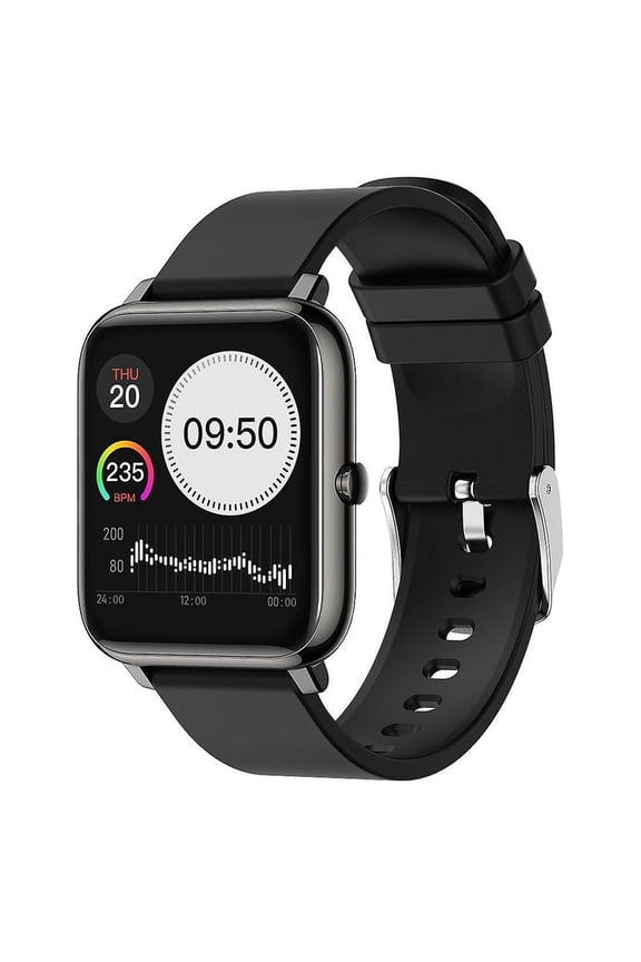 Smart Watch, Fitness Tracker, IP67 Waterproof Sports Watch Pedometer, Android and iOS Women's Men's Smart Watch (Black)