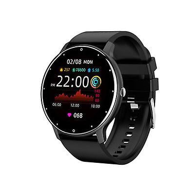 Chronus Smart Watch Women Men Exercise Fitness Tracker Waterproof Smart Watch for iOS Android (Black)