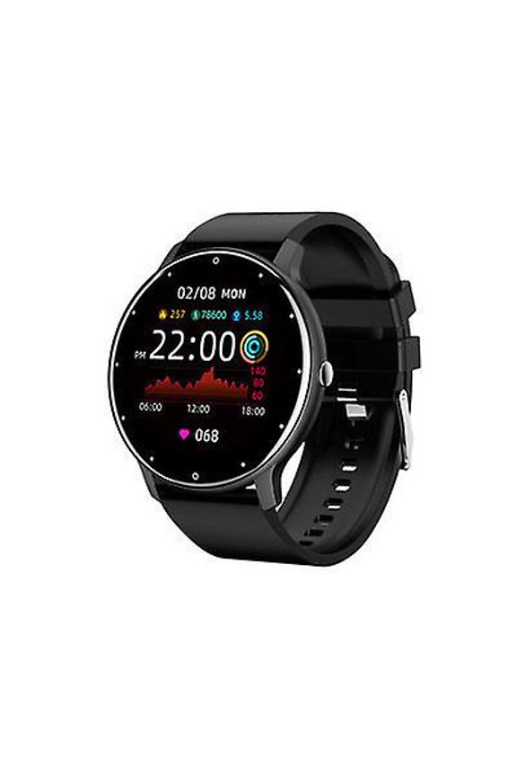 Smart Watch Women Men Exercise Fitness Tracker Waterproof Smart Watch for iOS Android (Black)