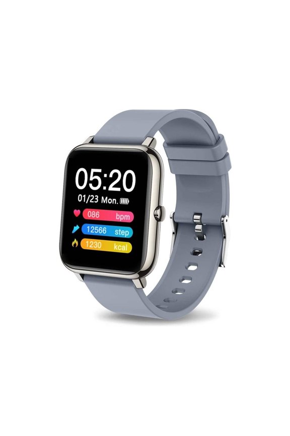 Smart Watch for unisex with IP67 Waterproof Call SMS Message Activity Trackers Pedometer for Android iOS-Gray