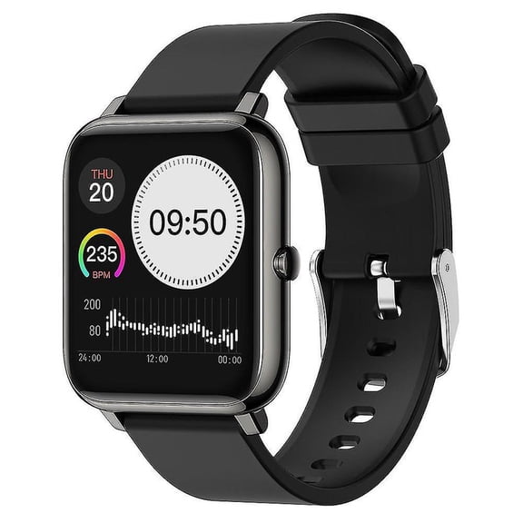 Chronus Smartwatch Monitor Sleep Monitor Compatible Android iOS(black)