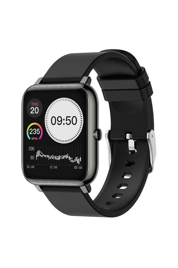 Smartwatch Monitor Sleep Monitor Compatible Android iOS(black)