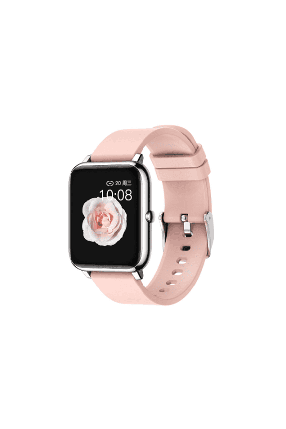 Smartwatch, Waterproof, Sleep Monitoring with Pedometer, 1.4-inch Touchscreen, Android iOS (Pink)