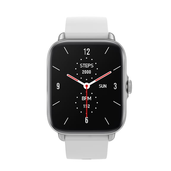 Chronus true Bluetooth voice smartwatch, unisex, compatible with Android IOS, IP68 waterproof (silver)