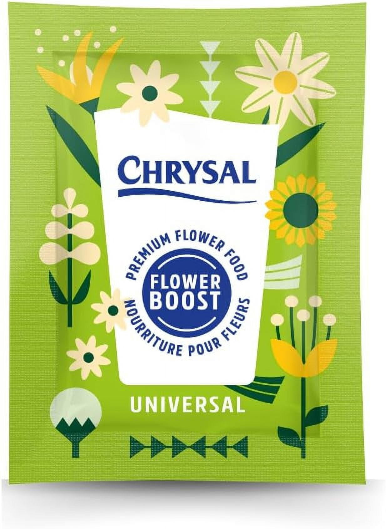 Chrysal Flower Boost Clear Flower Food Packets for Flower