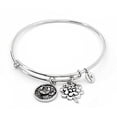 thumbnail image 1 of Chrysalis Good Luck Expandable Bangle, Rhodium-Plated, 1 of 1