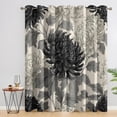 Photo inspiration: Apartment Window Decor Reference: Chrysanthemum Blackout Curtains Peony Floral Curtains For Bedroom