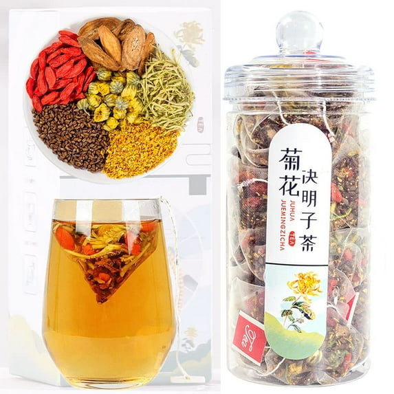 Chrysanthemum Cassia Seeds Tea Bags(160g, 8gX20Bags), Honeysuckle, Chinese wolf-berry, Sweet-scented Osmanthus, Burdock Root Combination of Floral Tea, 菊花决明子茶包
