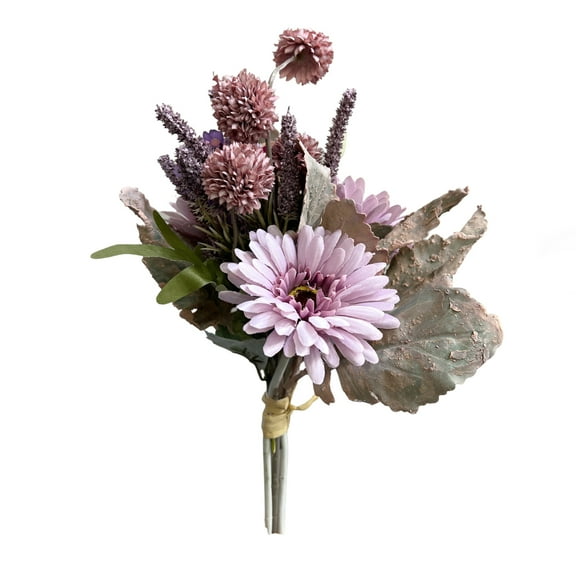 Chrysanthemum, Daisy, and Dandelion Bouquet Artificial Floral Arrangement for Home Deco