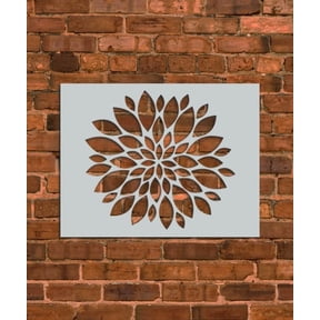 Chrysanthemum Petals Stencil