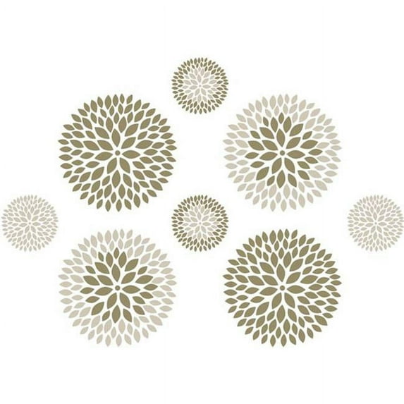 Chrysanthemum Wall Art Kit - 78 in.