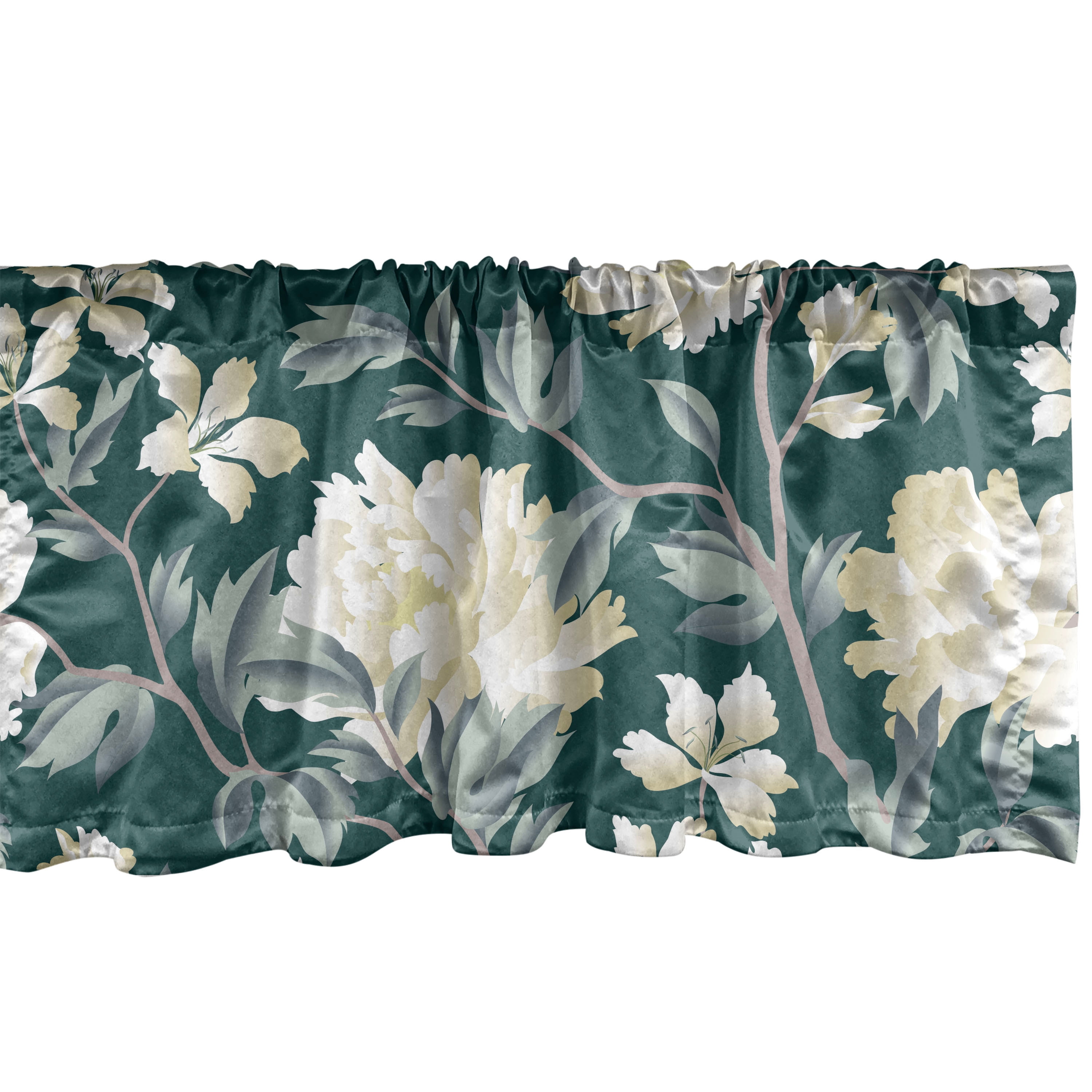 Chrysanthemum Window Valance, Dreamy Composition of Fantasy Jungle ...