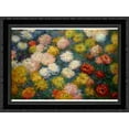 thumbnail image 1 of Chrysanthemums 24x19 Black Ornate Wood Framed Canvas Art by Monet, Claude, 1 of 2