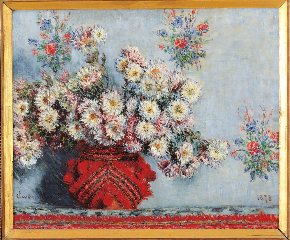 Chrysanthemums Canvas Art - (36 x 24)