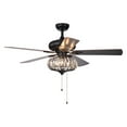 thumbnail image 1 of Chrysaor 3-Light Crystal 5-Blade 52-Inch Brown Ceiling Fan, 1 of 2